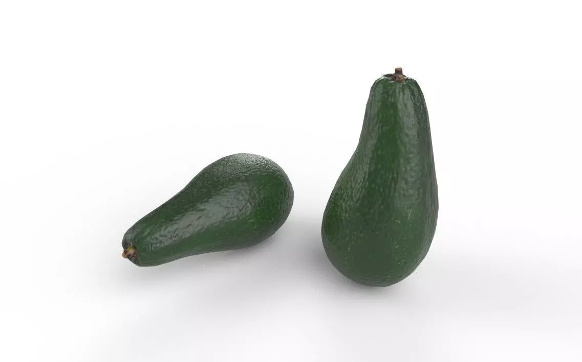 Avocado M03 Low-poly 3D model_5