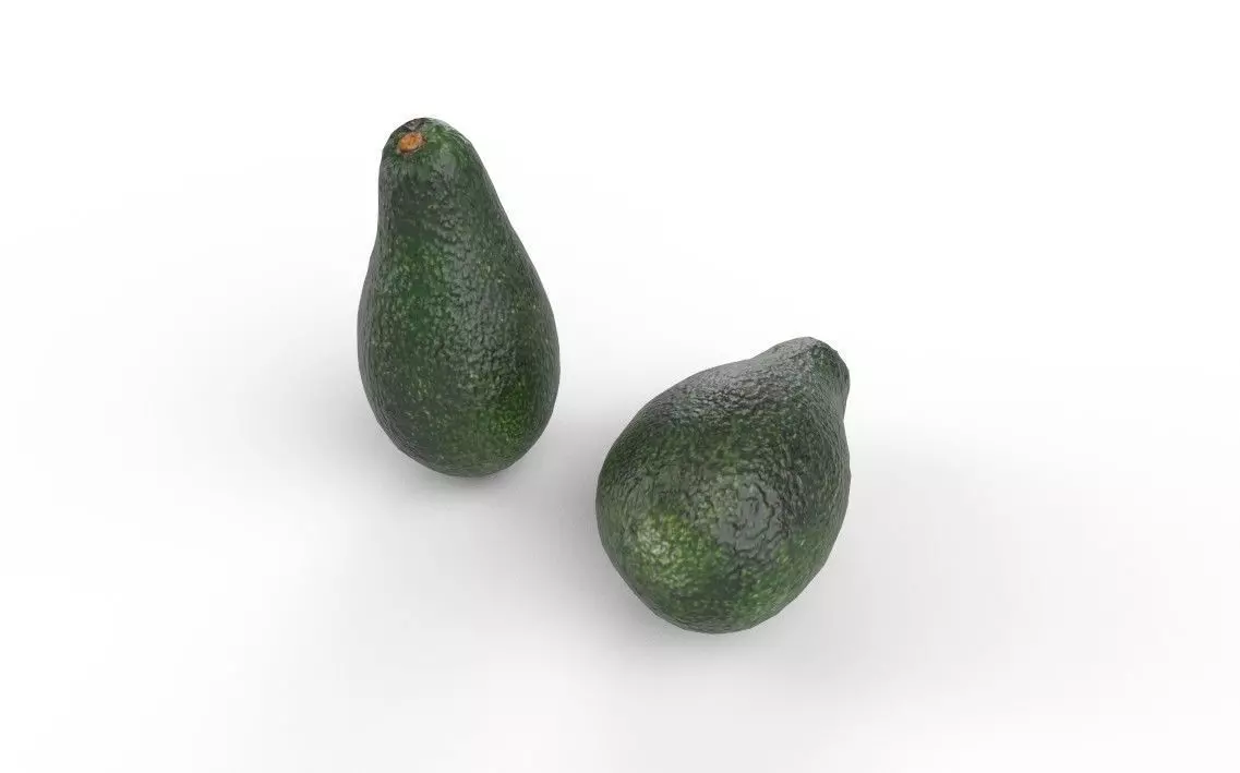 Avocado M05 Low-poly 3D model_3