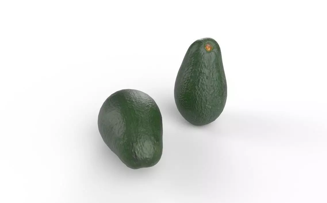 Avocado M07 Low-poly 3D model_4
