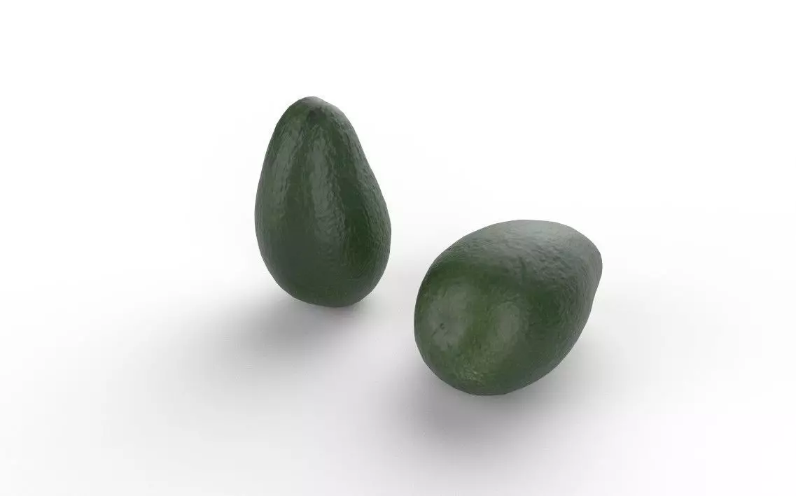 Avocado M07 Low-poly 3D model_3