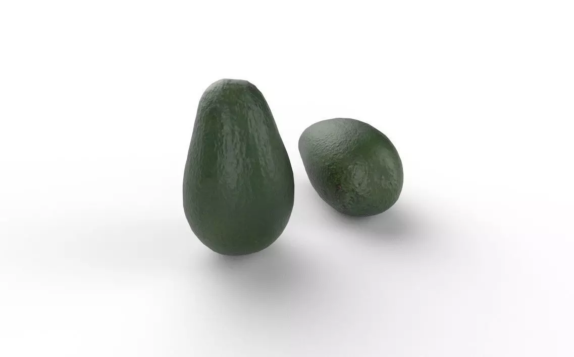 Avocado M07 Low-poly 3D model_0