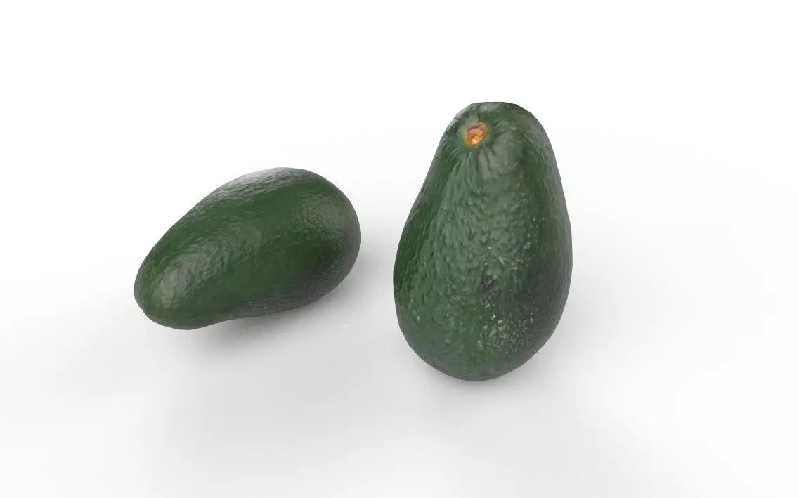 Avocado M07 Low-poly 3D model_5