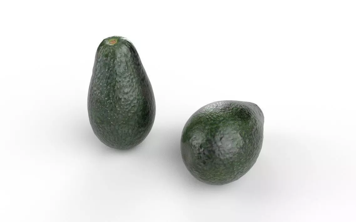 Avocado M08 Low-poly 3D model_3