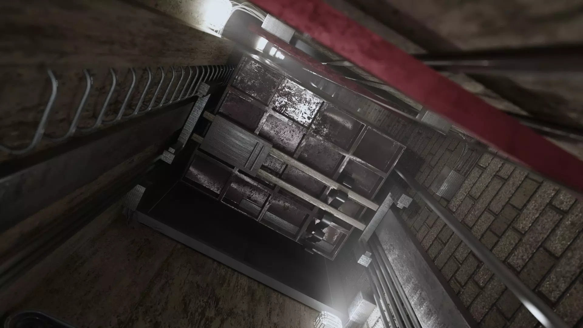 Elevator Shaft Low-poly 3D model_2