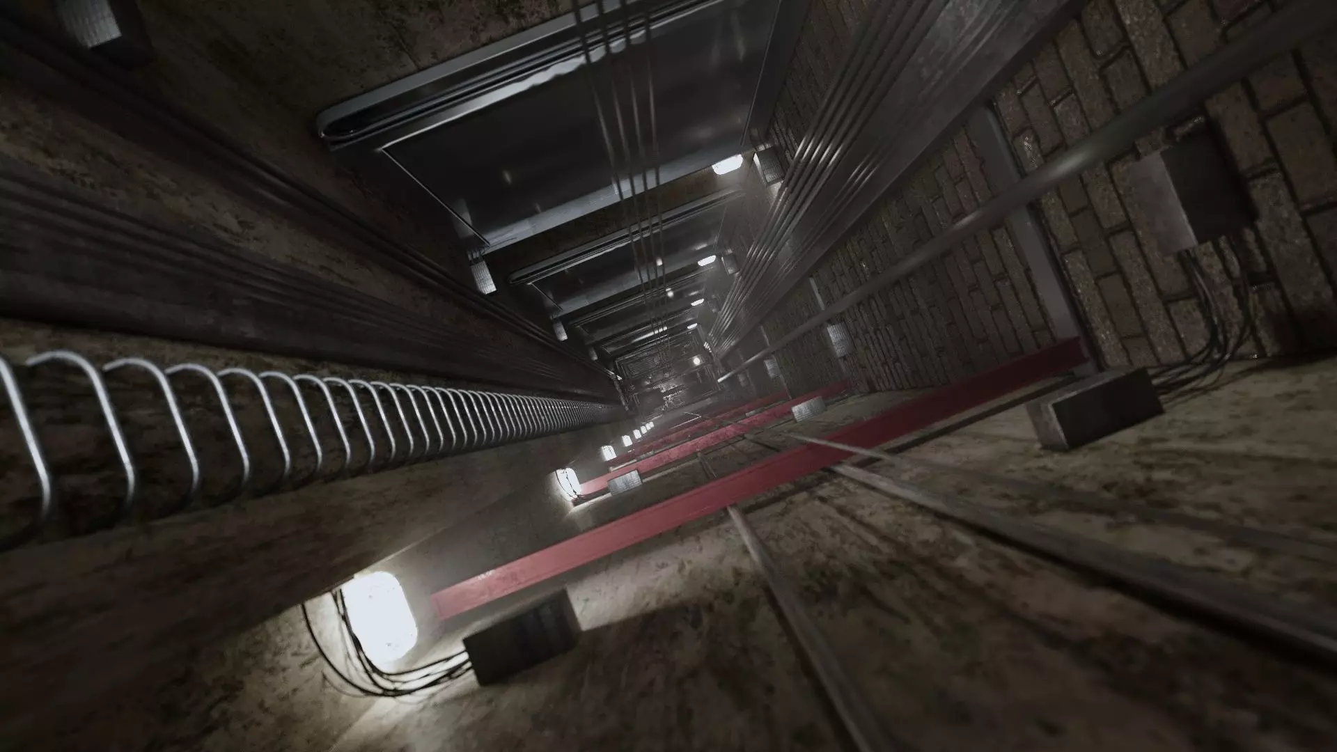 Elevator Shaft Low-poly 3D model_0