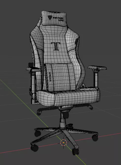 Secretlab TITAN 2020 - Gaming Office Chair Base Model 3D model_4