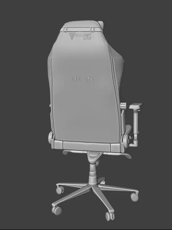Secretlab TITAN 2020 - Gaming Office Chair Base Model 3D model_8