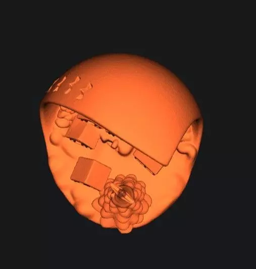 Christmas village with tree 3D print model_17