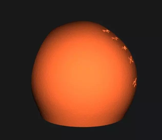 Christmas village with tree 3D print model_7