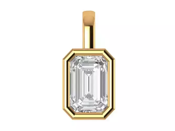 Emerald Solitaire pendant