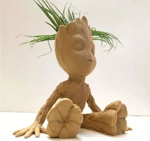 Baby Groot planter 3D print model_1