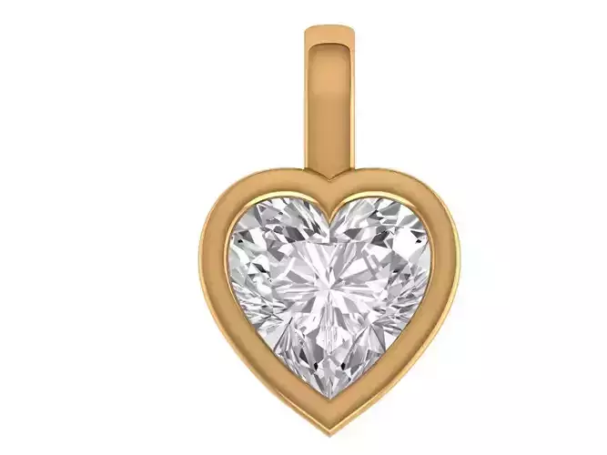 Heart Solitaire pendant