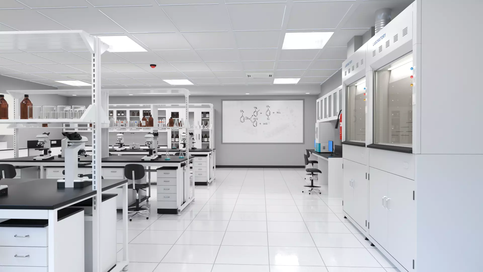 Science Laboratory 3D Low-poly 3D model_5