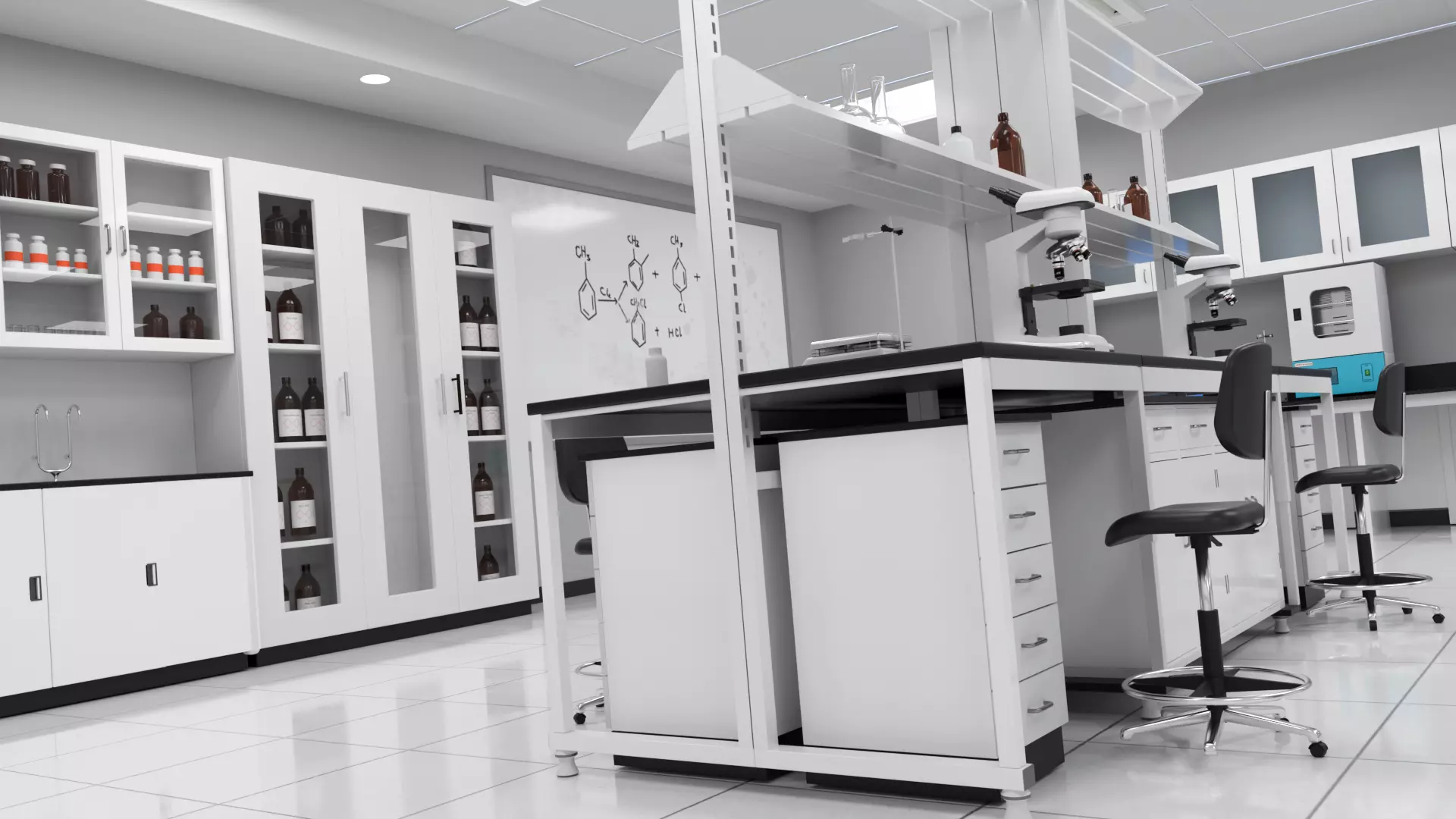 Science Laboratory 3D Low-poly 3D model_13