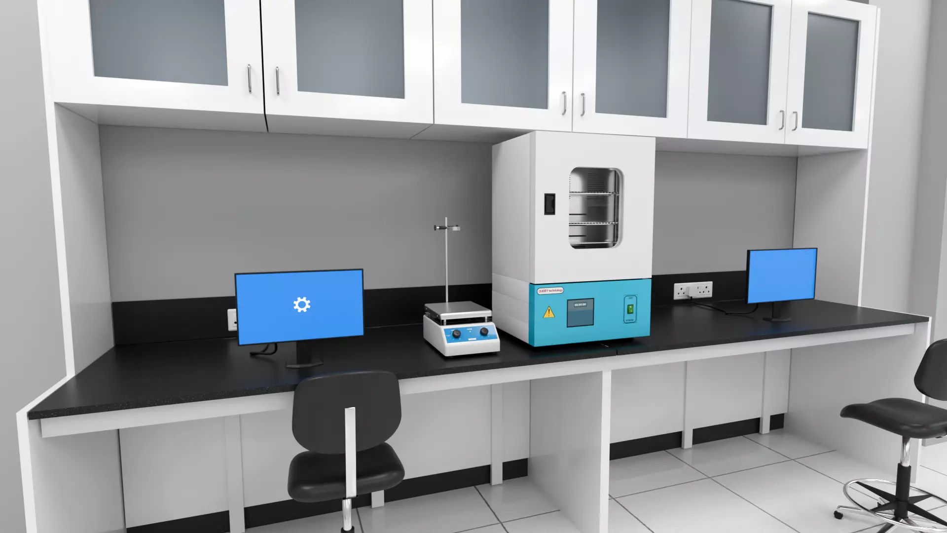 Science Laboratory 3D Low-poly 3D model_2