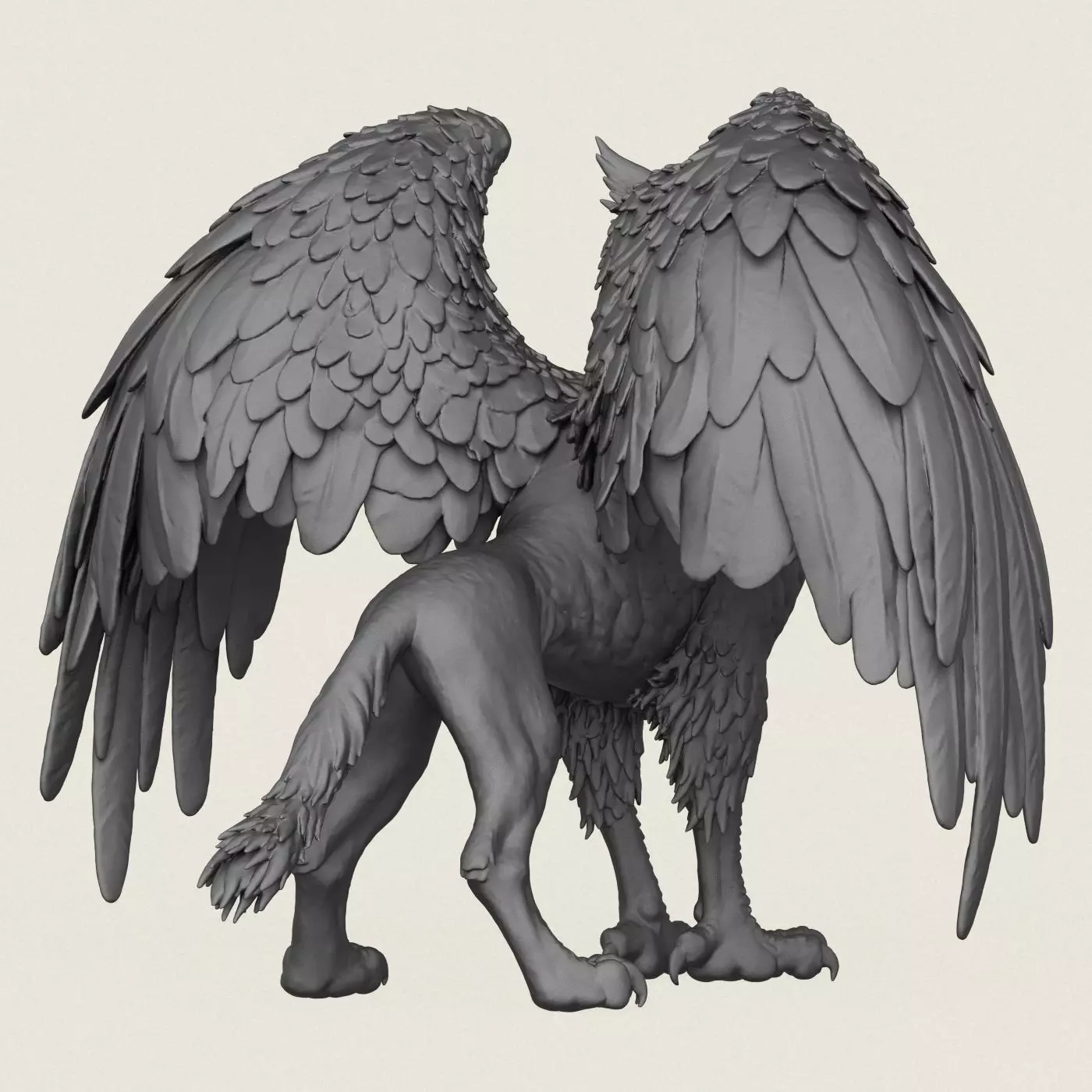 Fantasy Griffin Print Ready 3D Model 3D print model_5