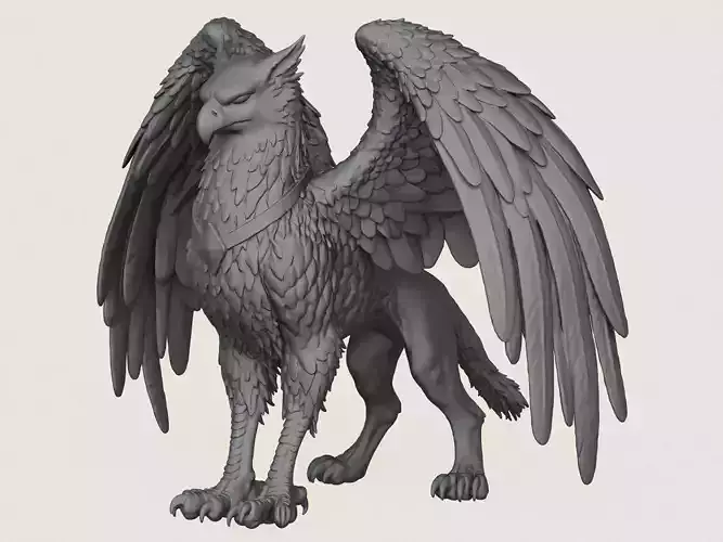 Fantasy Griffin Print Ready 3D Model