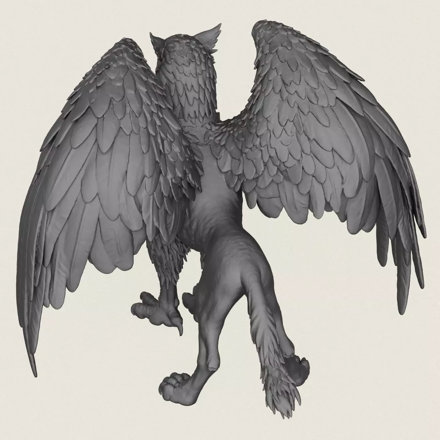 Fantasy Griffin Print Ready 3D Model 3D print model_6