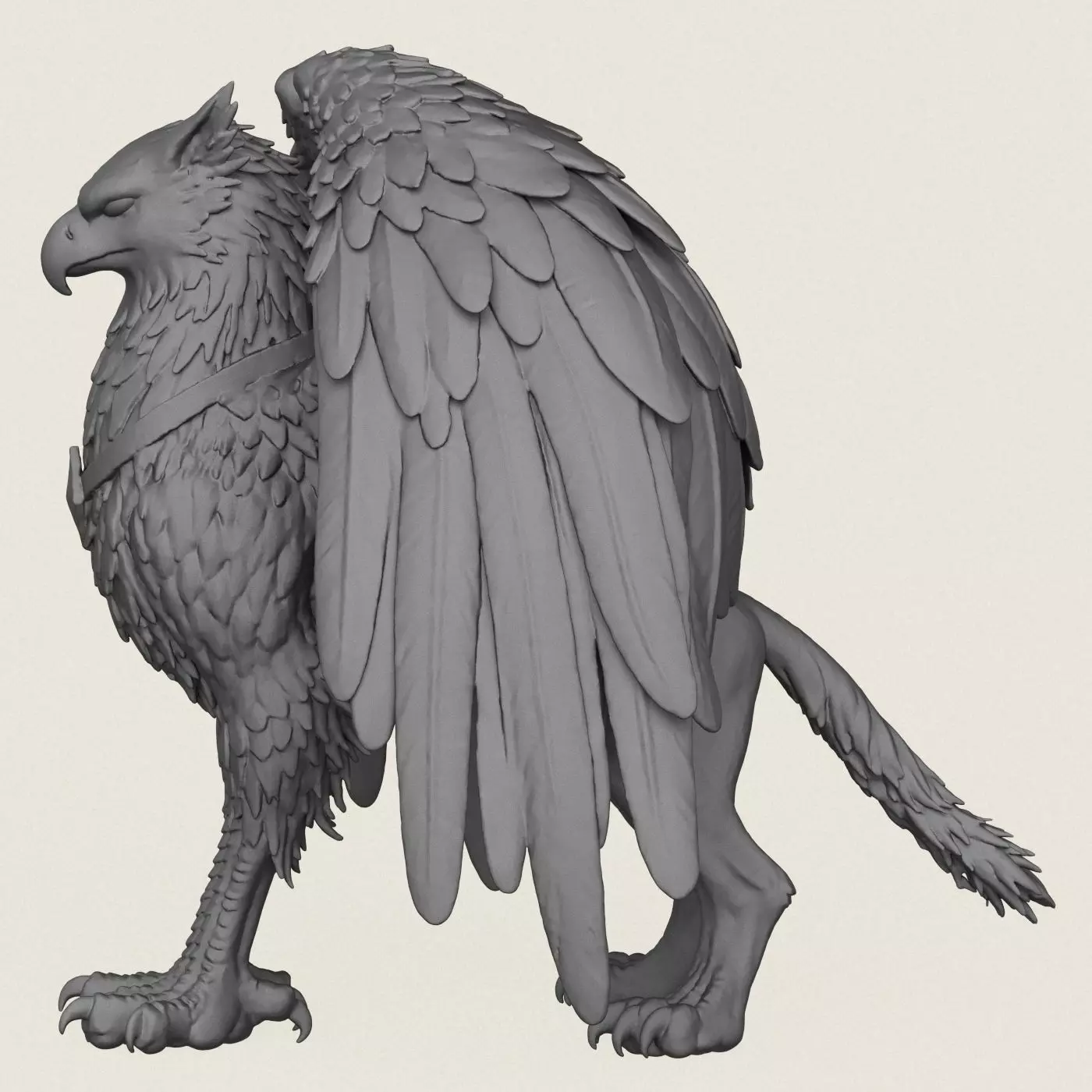 Fantasy Griffin Print Ready 3D Model 3D print model_3