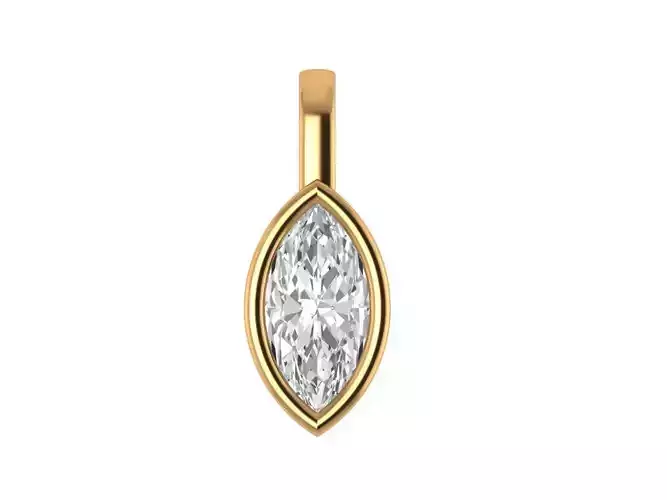 Marquise Solitaire pendant