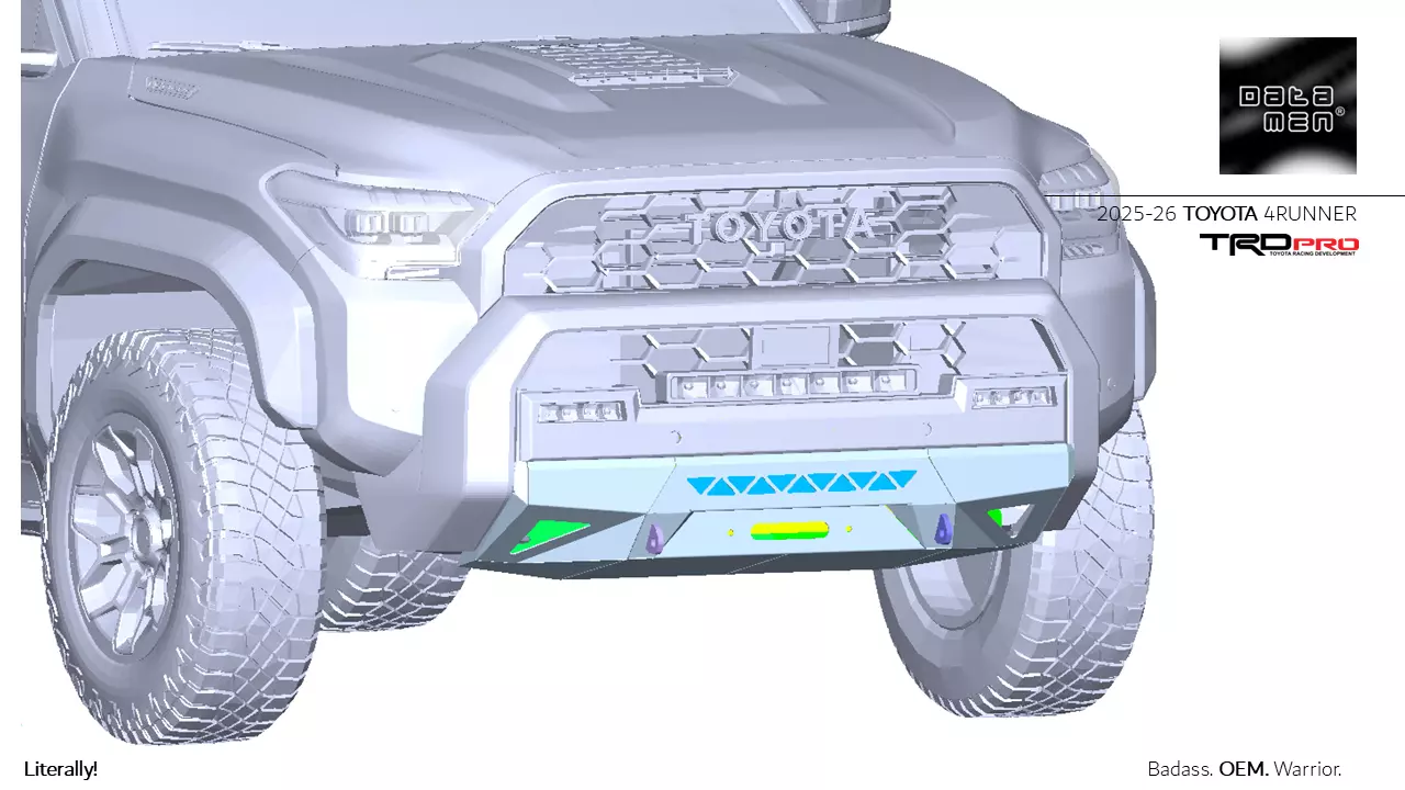 2025 TOYOTA Land Cruiser datamen X-BOW Ultra Adaptive Roof Rack 3D model_6