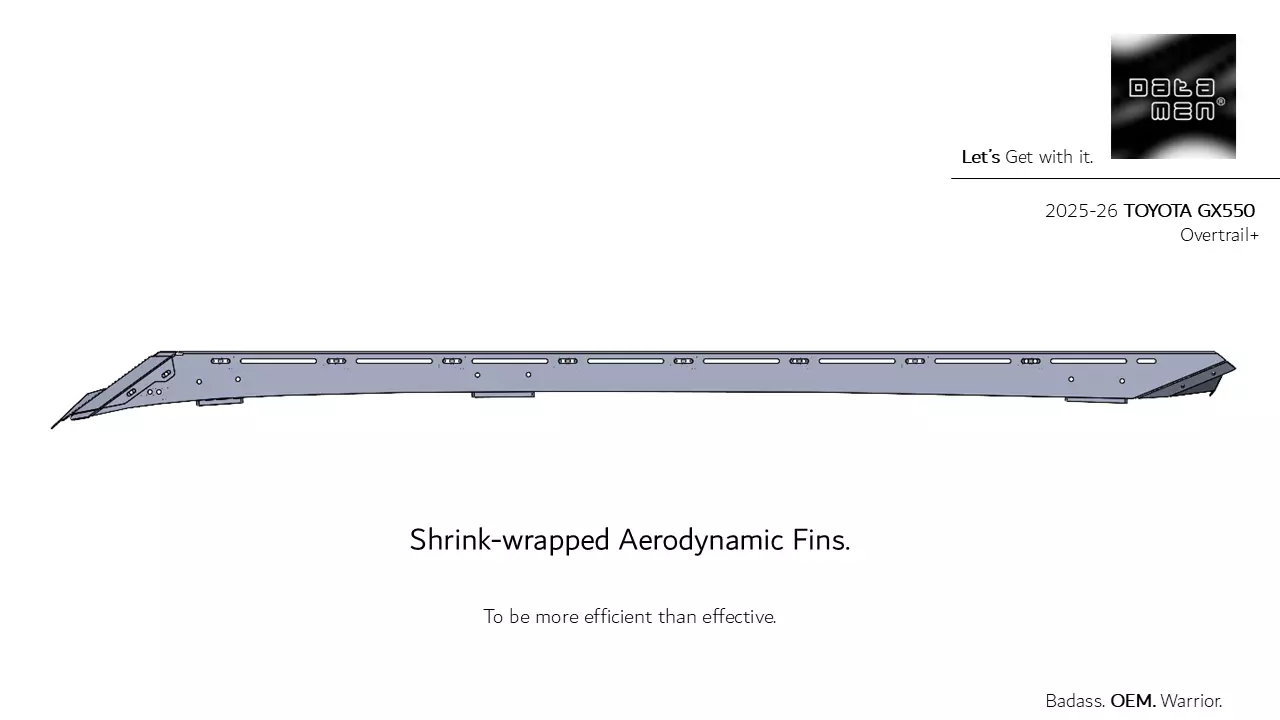 2025 TOYOTA Land Cruiser datamen X-BOW Ultra Adaptive Roof Rack 3D model_13