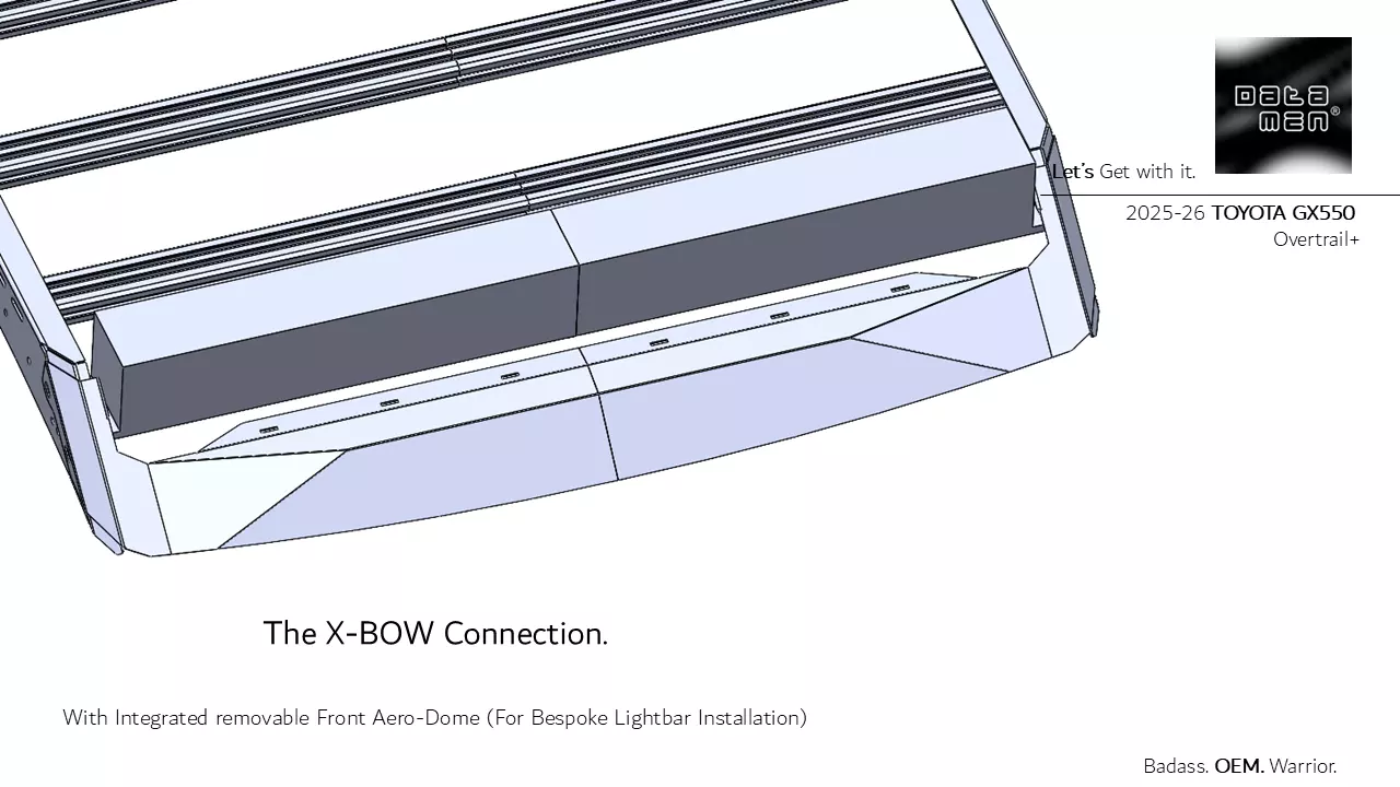 2025 TOYOTA Land Cruiser datamen X-BOW Ultra Adaptive Roof Rack 3D model_21
