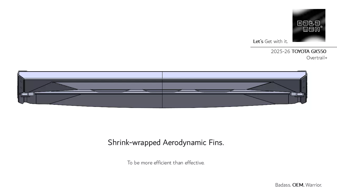 2025 TOYOTA Land Cruiser datamen X-BOW Ultra Adaptive Roof Rack 3D model_14