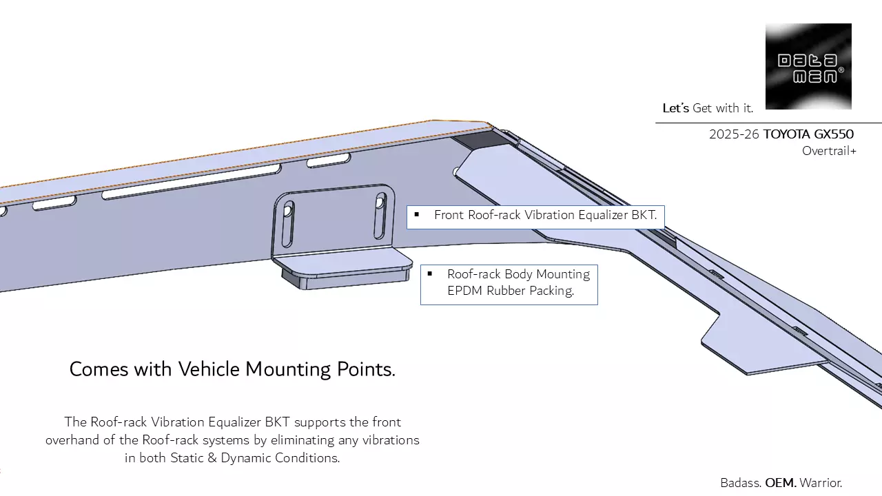 2025 TOYOTA Land Cruiser datamen X-BOW Ultra Adaptive Roof Rack 3D model_29