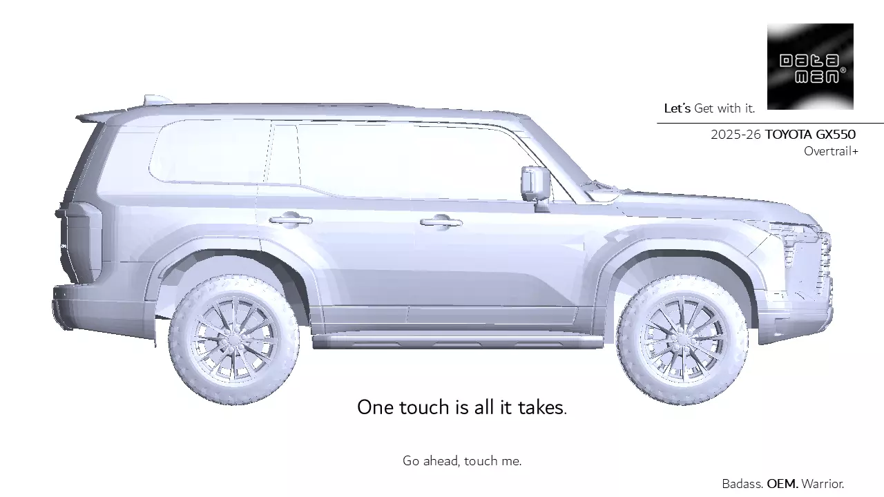 2025 TOYOTA Land Cruiser datamen X-BOW Ultra Adaptive Roof Rack 3D model_9