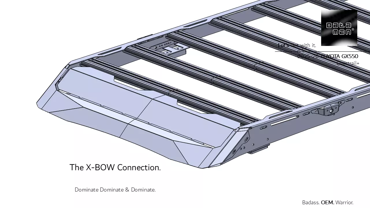 2025 TOYOTA Land Cruiser datamen X-BOW Ultra Adaptive Roof Rack 3D model_18