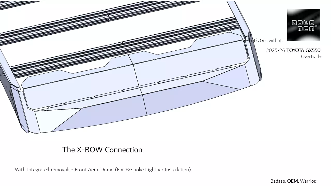 2025 TOYOTA Land Cruiser datamen X-BOW Ultra Adaptive Roof Rack 3D model_19