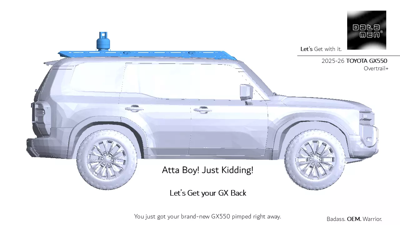 2025 TOYOTA Land Cruiser datamen X-BOW Ultra Adaptive Roof Rack 3D model_10