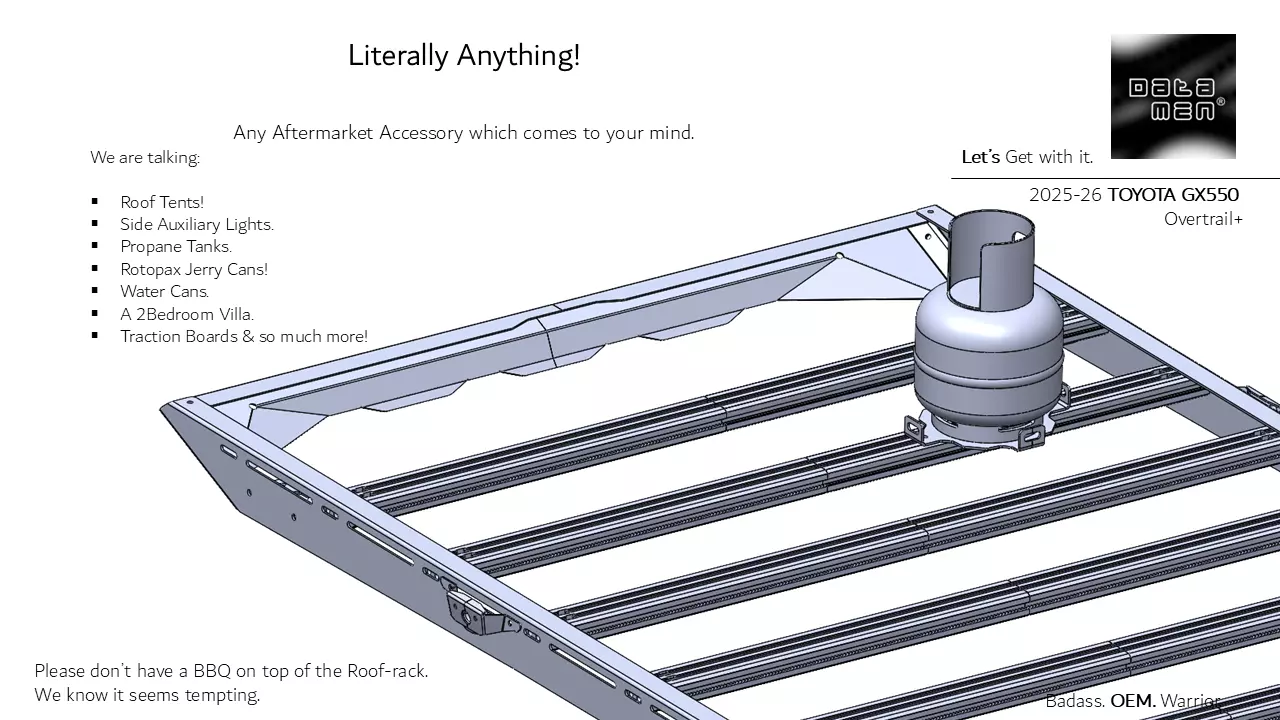 2025 TOYOTA Land Cruiser datamen X-BOW Ultra Adaptive Roof Rack 3D model_16