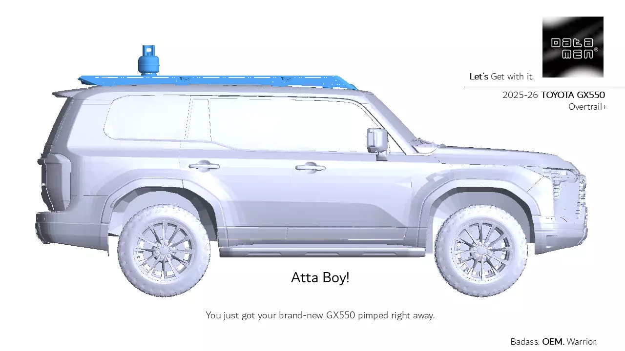 2025 TOYOTA Land Cruiser datamen X-BOW Ultra Adaptive Roof Rack 3D model_11