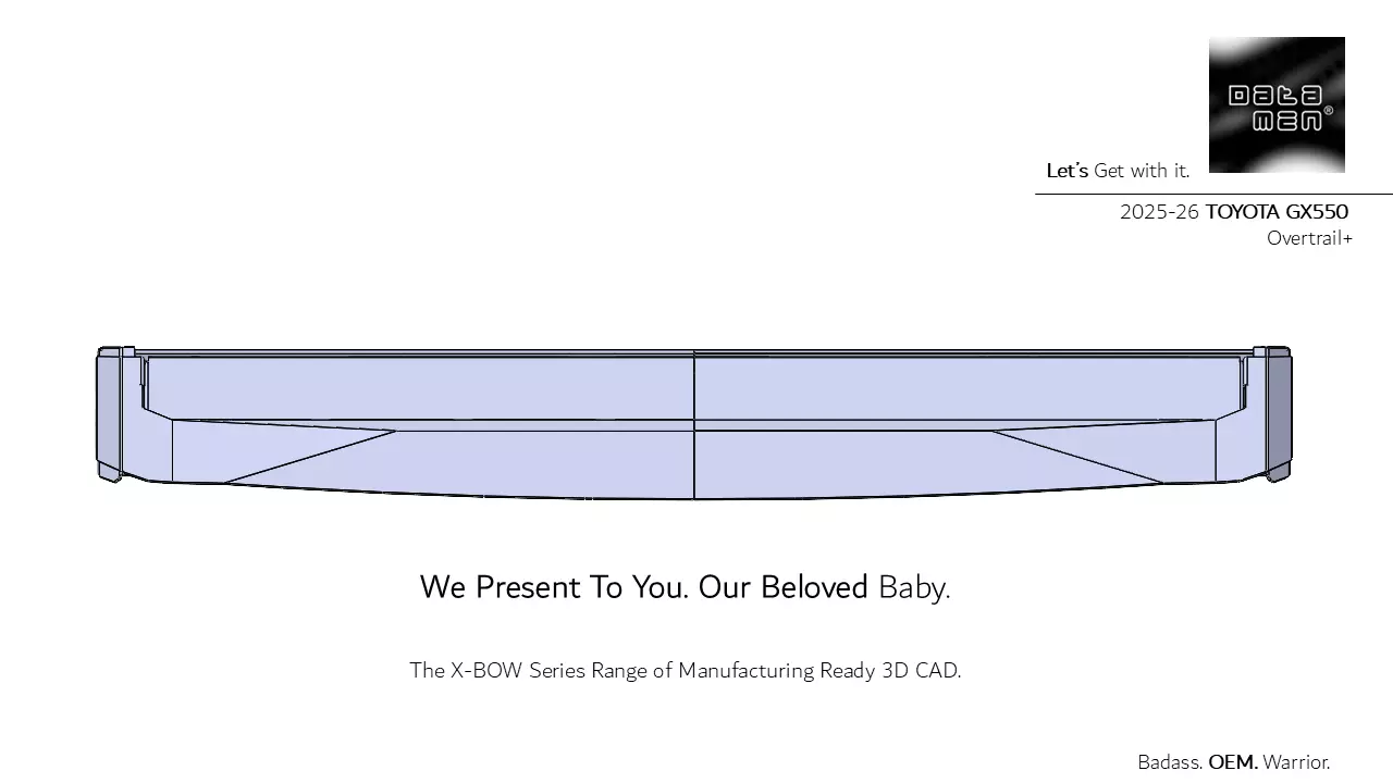 2025 TOYOTA Land Cruiser datamen X-BOW Ultra Adaptive Roof Rack 3D model_8