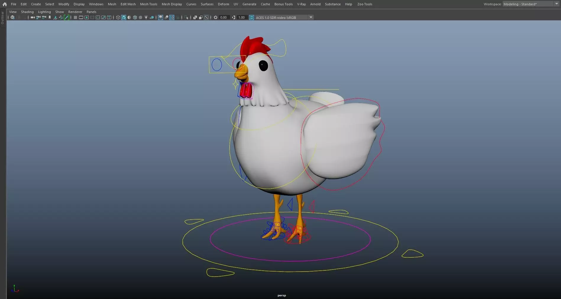 Cartoon Domestic Animal Pack Rigged 3D Models Animation Ready Low-poly 3D model_8