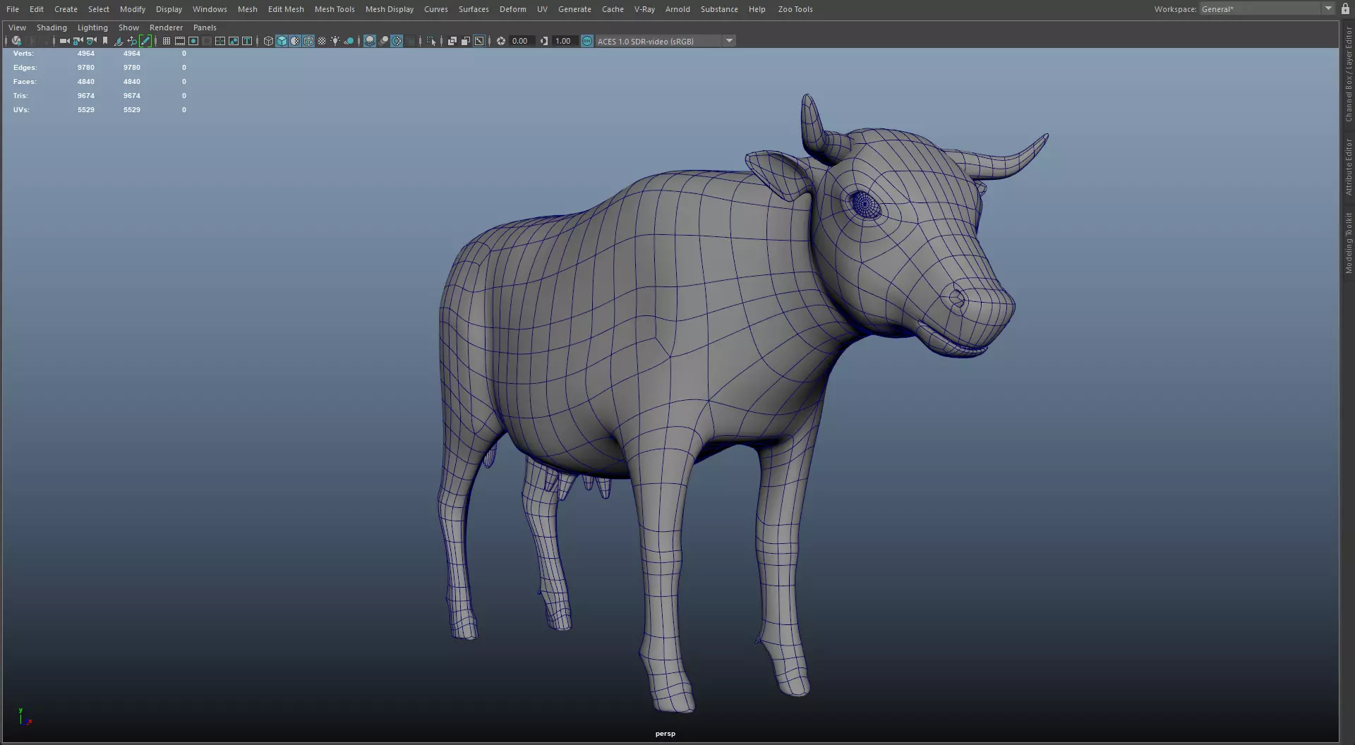 Cartoon Domestic Animal Pack Rigged 3D Models Animation Ready Low-poly 3D model_14