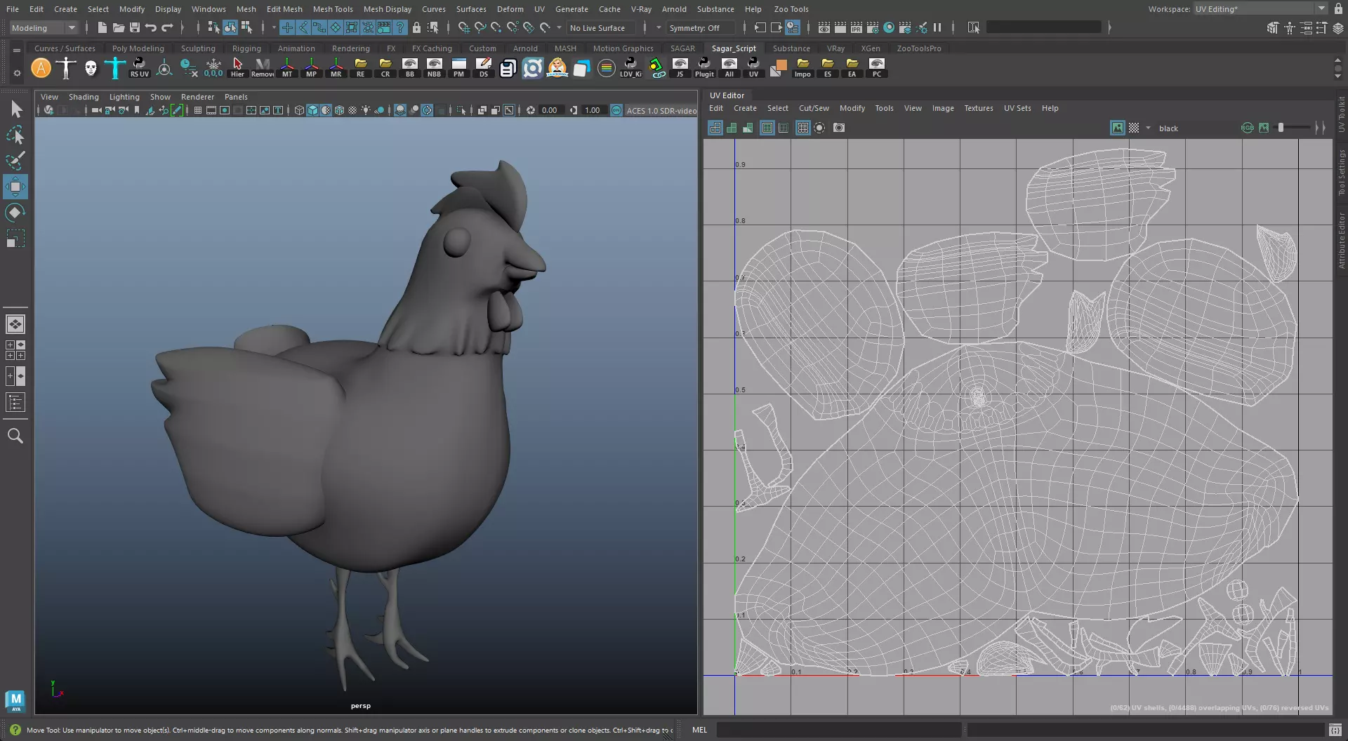 Cartoon Domestic Animal Pack Rigged 3D Models Animation Ready Low-poly 3D model_9