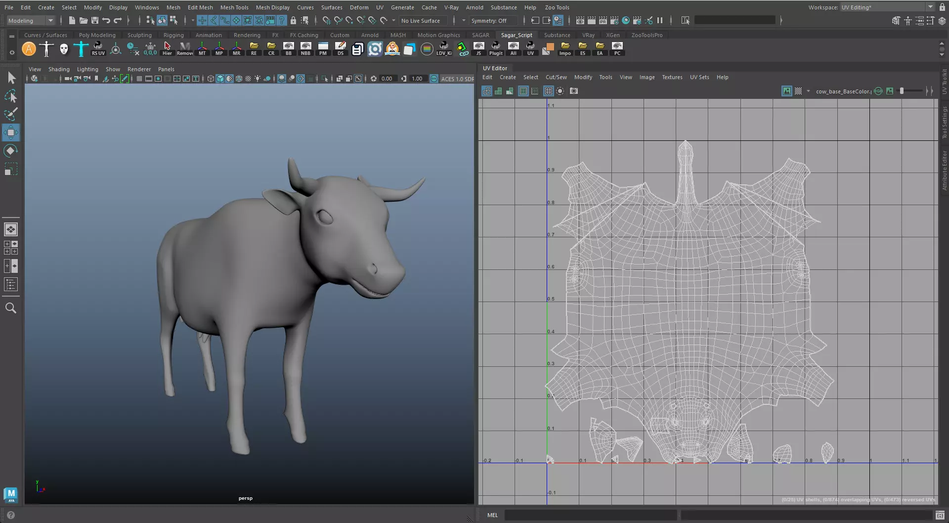 Cartoon Domestic Animal Pack Rigged 3D Models Animation Ready Low-poly 3D model_16
