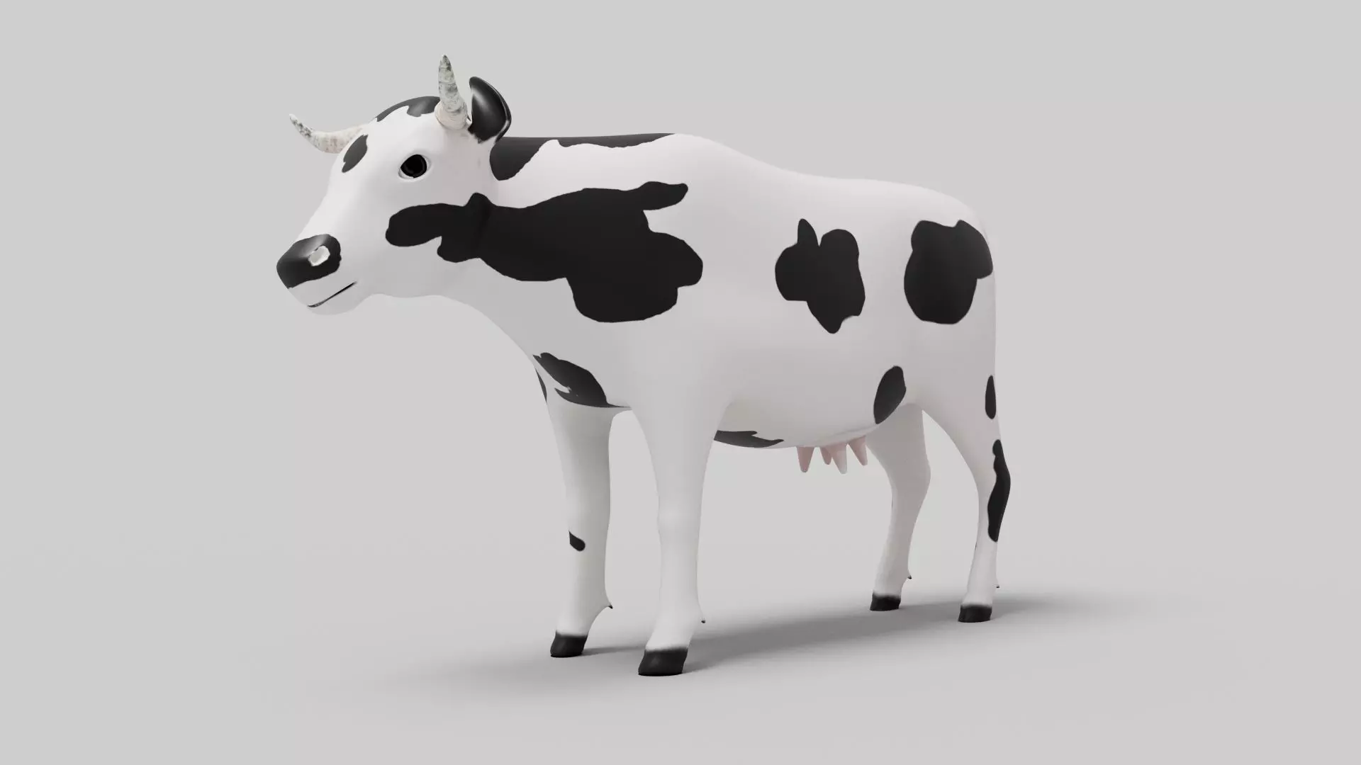 Cartoon Domestic Animal Pack Rigged 3D Models Animation Ready Low-poly 3D model_13