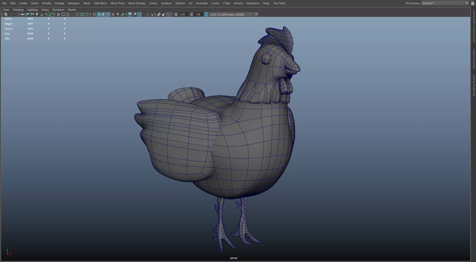 Cartoon Domestic Animal Pack Rigged 3D Models Animation Ready Low-poly 3D model_7