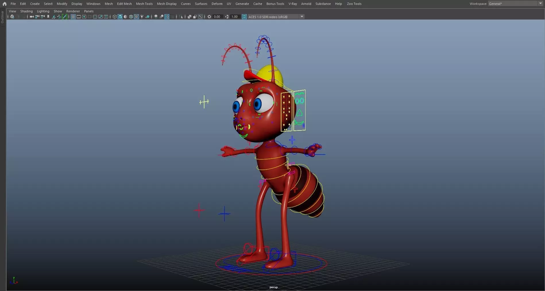 Cartoon Domestic Animal Pack Rigged 3D Models Animation Ready Low-poly 3D model_4