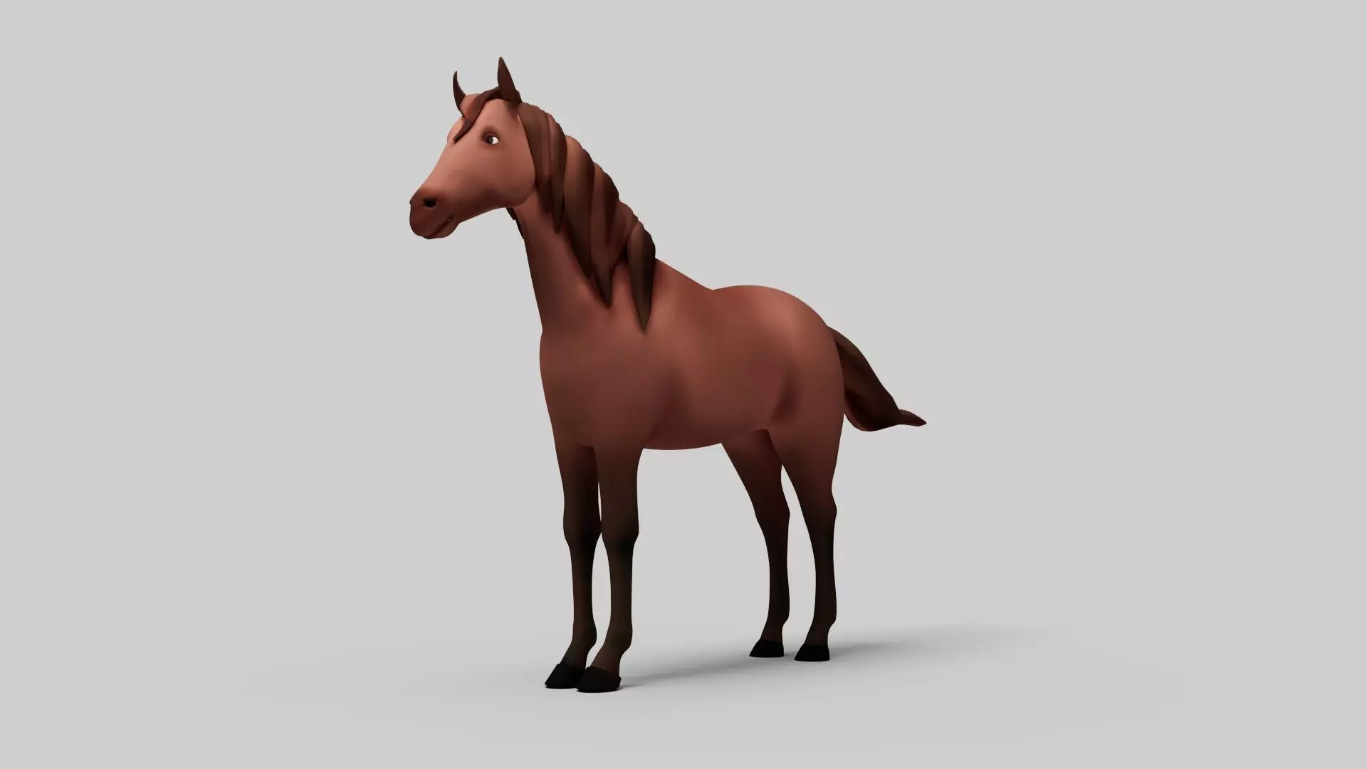 Cartoon Domestic Animal Pack Rigged 3D Models Animation Ready Low-poly 3D model_21