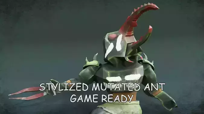 Low Poly Stylized Monster - Mutated Bettle