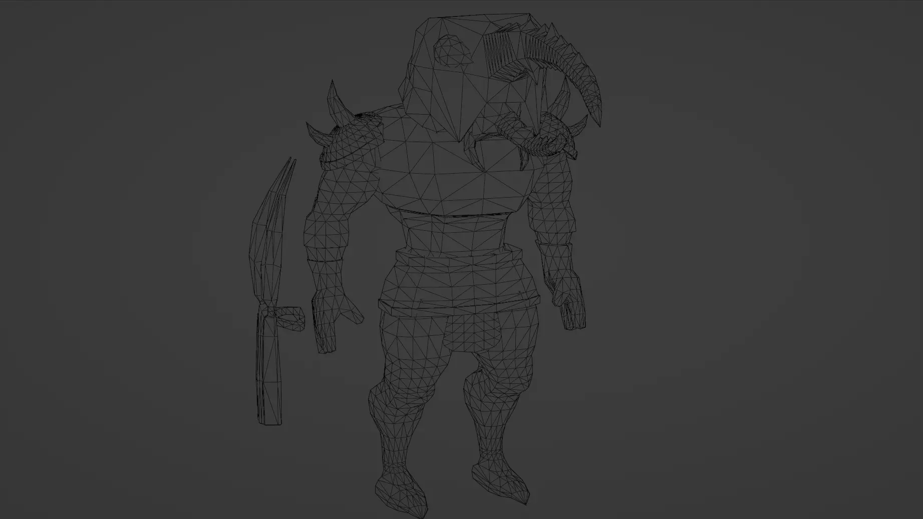 Low Poly Stylized Monster - Mutated Bettle Low-poly 3D model_13