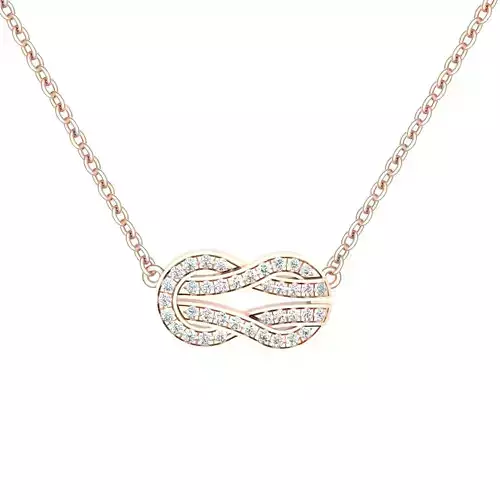 Chance infinie diamond necklace 3D print model