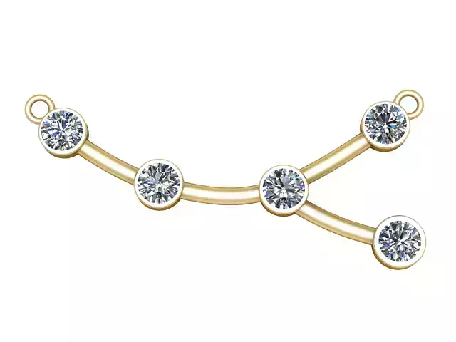 Constellation Jewelry Pendant 3D Printable Model