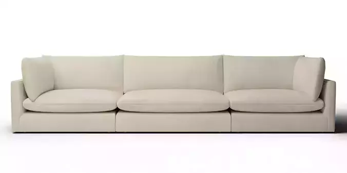 Unwind 3 Piece Slipcovered Sofa