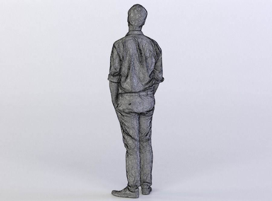 Max 0056 Man standing arms in pockets 3D model_6